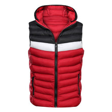 Load image into Gallery viewer, New Spring Autumn Sleeveless Jacket for Men Fashion Warm Cotton Padded Hooded Parkas Male Winter Vest Mens Work Vests Waistcoat