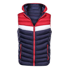 Load image into Gallery viewer, New Spring Autumn Sleeveless Jacket for Men Fashion Warm Cotton Padded Hooded Parkas Male Winter Vest Mens Work Vests Waistcoat