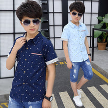 Load image into Gallery viewer, 2019 Summer Toddler Teenage Dot School Boy Clothing Kids Boys