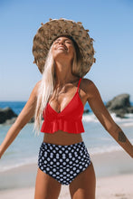 Load image into Gallery viewer, Swimwear Women Bikini Bathing Suit Flounced Ruffles Swimwear Push Up Bikini Women&#39;s High-waisted Bikini Beachwear Swimsuit Women