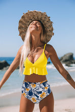 Load image into Gallery viewer, Swimwear Women Bikini Bathing Suit Flounced Ruffles Swimwear Push Up Bikini Women&#39;s High-waisted Bikini Beachwear Swimsuit Women