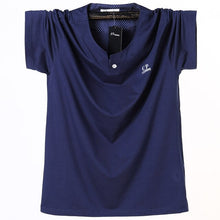 Load image into Gallery viewer, 2019 High-quality Plus Size M-6XL Men Big Tall T-shirt Short Sleeves Oversized T Shirt Cotton Male Large Tee Summer Fit T shirt
