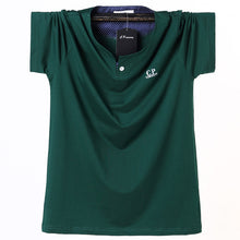 Load image into Gallery viewer, 2019 High-quality Plus Size M-6XL Men Big Tall T-shirt Short Sleeves Oversized T Shirt Cotton Male Large Tee Summer Fit T shirt