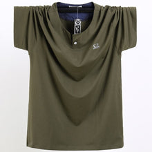 Load image into Gallery viewer, 2019 High-quality Plus Size M-6XL Men Big Tall T-shirt Short Sleeves Oversized T Shirt Cotton Male Large Tee Summer Fit T shirt