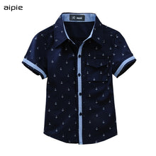 Load image into Gallery viewer, New 2020 Summer Children shirts Printing Anchor pattern 100%Cotton